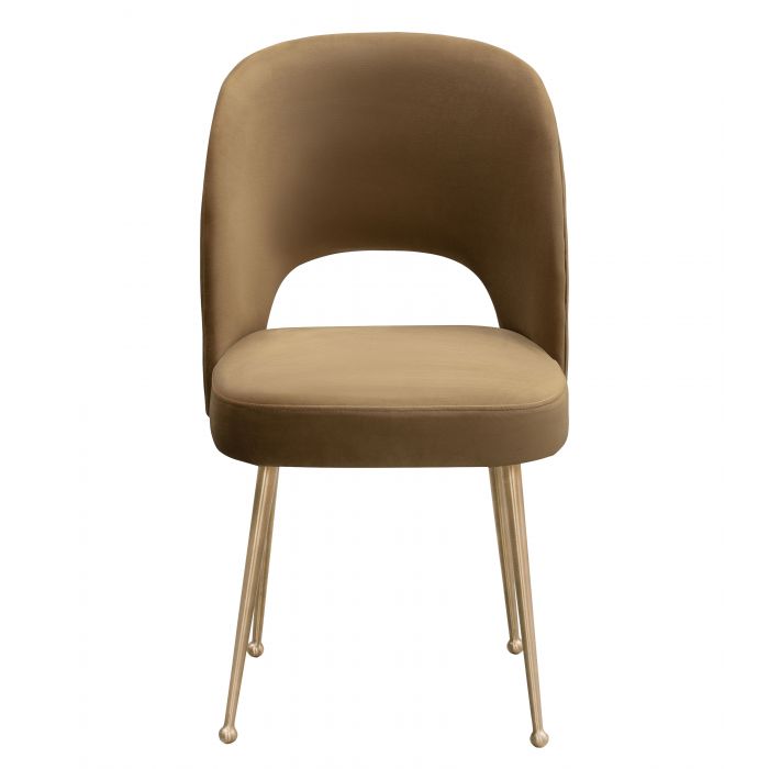 Swell Cognac Velvet Chair - Be Bold Furniture