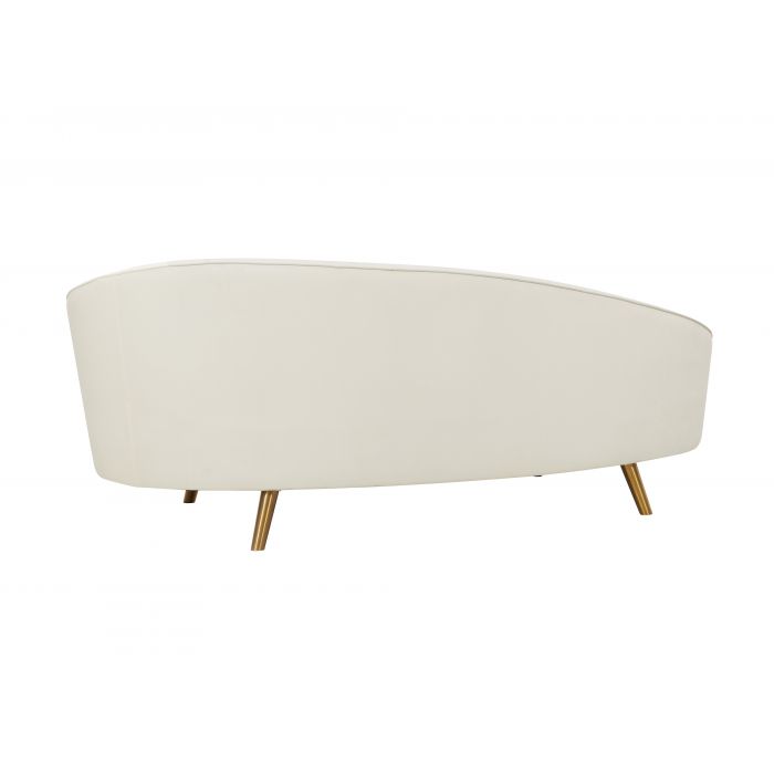 Cleopatra Cream Velvet Sofa - Be Bold Furniture