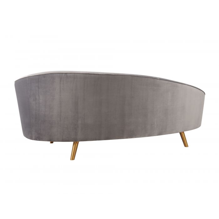 Cleopatra Grey Velvet Sofa - Be Bold Furniture