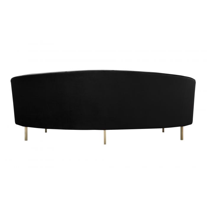 Baila Black Velvet Sofa - Be Bold Furniture