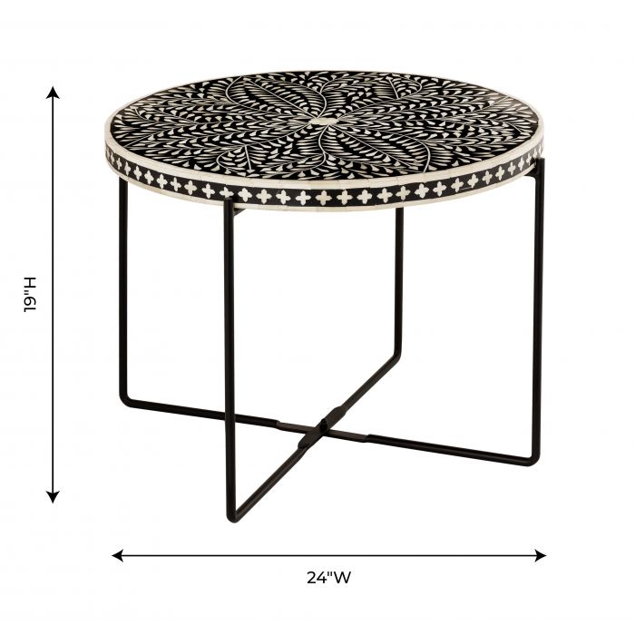Regina Bone Inlay Coffee Table - Be Bold Furniture