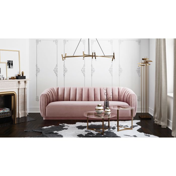 Arno Mauve Velvet Sofa - Be Bold Furniture