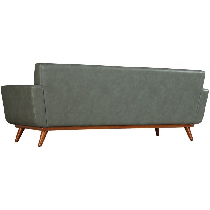 Lyon Smoke Grey Leather Sofa - Be Bold Furniture