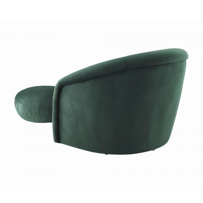 Boboli Forest Green Velvet Chair + Ottoman Set - Be Bold Furniture