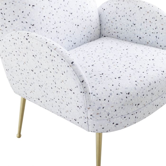 Gwen Terrazzo Velvet Chair - Be Bold Furniture