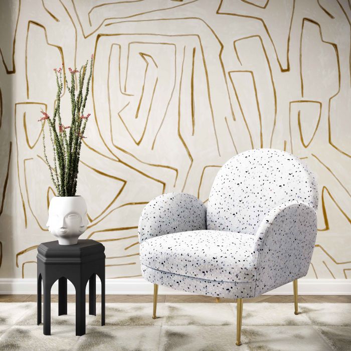 Gwen Terrazzo Velvet Chair - Be Bold Furniture