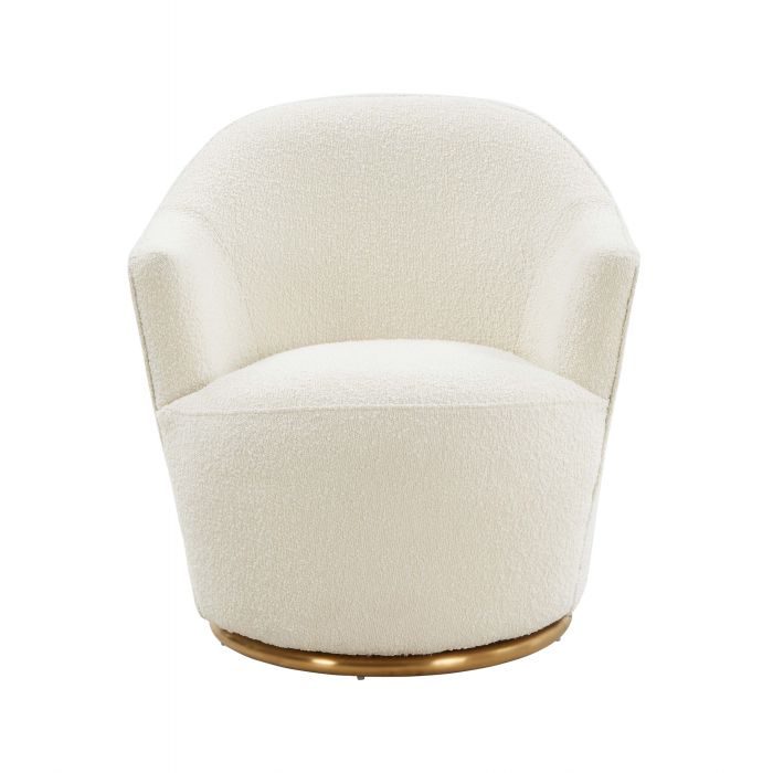 Skyla Boucle Swivel Chair - Be Bold Furniture