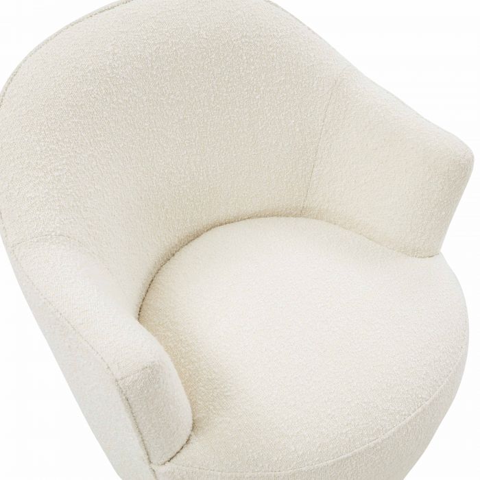 Skyla Boucle Swivel Chair - Be Bold Furniture