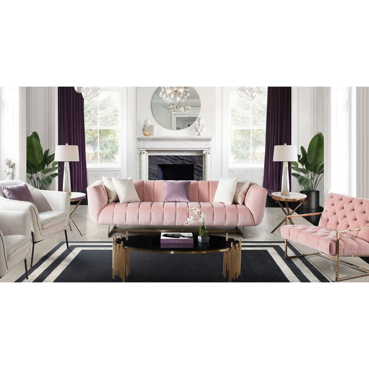 Venus Sofa, Blush - Be Bold Furniture